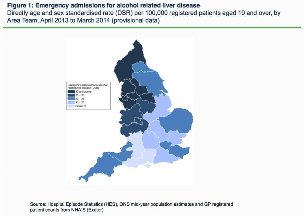 Alcohol-related liver disease: new map highlights regional hotspots