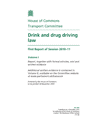 Transport Committee Report on Drink and Drug Driving Law