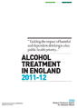 Latest figures on alcohol treatment in England released by National Treatment Agency