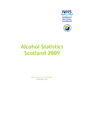 Statistical Publication Notice Alcohol Statistics Scotland 2009