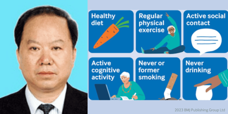 How does a healthy diet and not drinking alcohol affect your risk of memory decline?